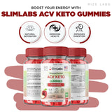 (3 Pack) Slim Labs ACV Gummies - Slim Labs Weight Loss Gummies - Slim Labs Gummies Keto+ACV SlimLabs Belly Fat Diet Gummy AC Gummies Reviews Gomitas (180 Gummies)