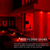 LOXYEE PAR38 Flood Red Light Bulb,2 Pack-Dimmable,E26 Base Red Flood Light Outoor(20W Replace to 200W),Red Light Bulb Outdoor Porch,Colored Light,Spot Light,Halleween,Christmas Lighting