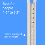 Medline Standard Aluminum Crutches, Youth