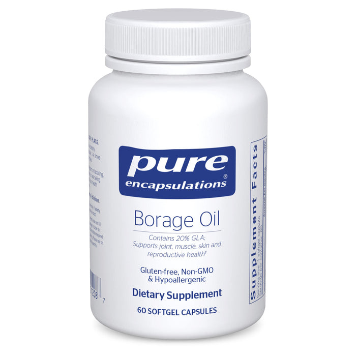 Pure Encapsulations Borage Oil | Hypoallergenic Dietary Supplement | 60 Softgel Capsules