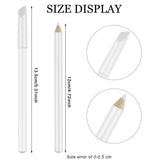 Maitys 2 Pieces Nail Whitening Pencil 2-in-1 White Nail Pencil DIY Nail Design Manicure with Cuticle Pusher