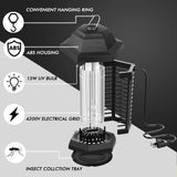 Klahaite Bug Zapper Outdoor Electric, Mosquito Zapper Indoor, Fly Zapper, Fly Trap, Insect Trap for Garden Backyard Patio, Black