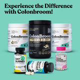 ColonBroom Psyllium Husk Powders (Strawberry, 120 Servings) - Colon Cleanse for Bloating Relief & Gut Health - Colon Broom Fiber Powder Drink - Vegan, Gluten Free, Non-GMO Fiber Powder Supplement