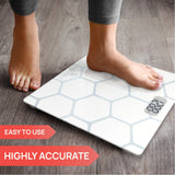 INEVIFIT BATHROOM SCALE, Highly Accurate Digital Bathroom Body Scale, Measures Weight up to 400 lbs. includes Batteries