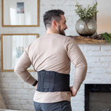 Comforband Copper-infused Back Support Brace for Men and Women- Lightweight & Breathable Back Support Belt for Mild to Moderate Lower Back Pain, Muscle Spasm, Strains, Arthritis, Sciatica, Injury Recovery, Rehabilitation (L/XL)