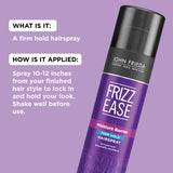 John Frieda Anti Frizz, Frizz Ease Hairspray Firm Hold, Heat Protectant Spray, Anti Frizz Hair Straightener,for Dry, Damaged Hair, 12 oz (Pack of 2)