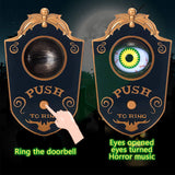 Nobie vivid Halloween Decoration, Halloween Doorbell, Haunted Doorbell Animated Eyeball Halloween Decor with Spooky Sounds, Haunted House Halloween Prop Decoration