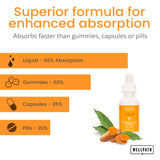 Liposomal Curcumin - Liquid Liposomal Turmeric Drops Supplement with Black Pepper Extract | Enhanced Absorption | Organic Turmeric Supplement |Non-GMO, Vegan (2 oz)