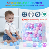 STARBOLO Ball Pit Balls - 100pcs - Crush Proof Plastic Children's Toy Balls Macaron Ocean Balls for Birthday Christmas Parties Games Pool.