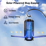 CXRUY Bug Zapper, Mosquito Zapper Outdoor Indoor Solar Powered, Battery Powered Cordless Zapper with LED Light, Fly Trap Mosquito Killer Lamp for Home, Patio, Camping, Garden, Backyard