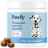 Pawfy Pain Relief Soft Chews | Fast Pain Relief | Natural Aspirin | Anti-Inflammatory | Recovery | Made in USA | with Willow Bark & Cat's Claw