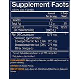 Vthrive Premium Wild Alaskan Fish Oil with Vitamin D3 - Supports Cardiovascular Health - 1,375 DHA/EPA (120 Softgels)