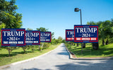 WENWELL Large Trump 2024 Yard Signs 18x24 Inchs with H-Stakes – Double-Sided,Waterproof,UV Resistant,2-Pack Blue,Outdoor Lawn Decoration