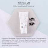 AH! YES® VM Water Based Vaginal Moisturizer | Long Lasting & Fast Acting for Vaginal Dryness & Irritation | pH Matched | Estrogen Free | Certified Organic & Natural (3.4 fl oz)