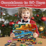 NIGOWAYS Christmas Advent Calendar 2023,24 pcs Advent Calendar Car Toy for Kids, 24 Days Countdown Calendar Toys,Christmas Countdown Calendars for Toddler Kids Boys