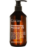 Gya Labs Destressing Massage Oil - Oils for Massage & Skin - Crafted with Lavender, Rose Otto, Rosewood, Myrrh, Jojoba & Argan Oils - (6.76 fl oz)