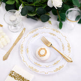 LIYH 350pcs Gold Plastic Dinnerware set, Gold Plastic Plates with Gold Edges Includes Gold Disposable Plates, Gold Plastic Silverware, 10 oz Gold Cups, Gold Napkins for Wedding, Bridal Shower