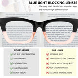 bullabulling 3 pack Oprah style Spring hinge Readers Blue Light Blocking Computer Square Reading Glasses for Women Men (flowers/tea/black, 1.0)