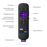 Roku Ultra | The Ultimate Streaming Device 4K/HDR/Dolby Vision/Atmos, Rechargeable Roku Voice Remote Pro, Ethernet Port, Hands-Free Controls, Lost Remote Finder, Free & Live TV