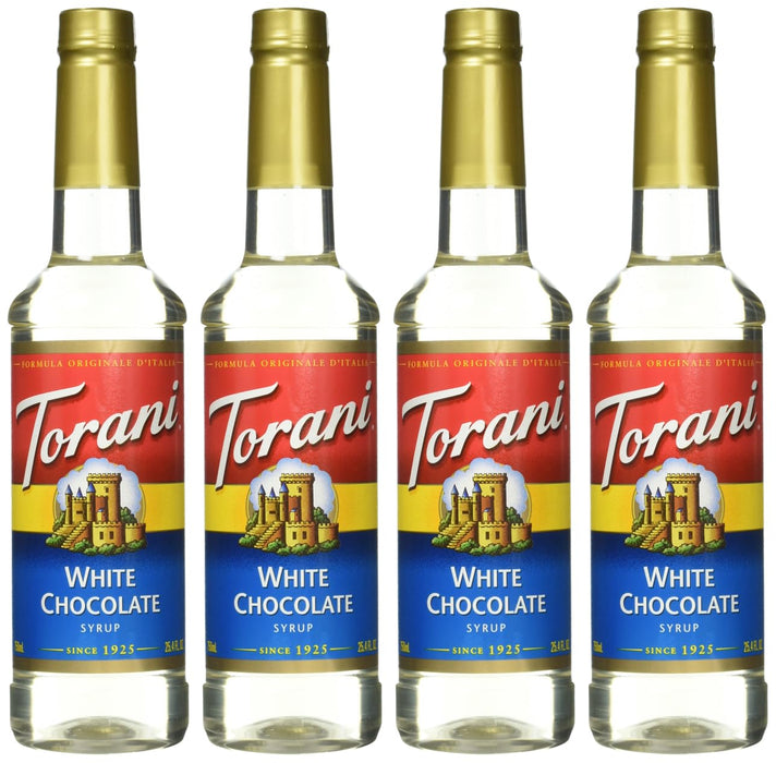 Torani Flavored Drink Syrup, White Chocolate, 25.4 Fl Oz (Pack of 4)