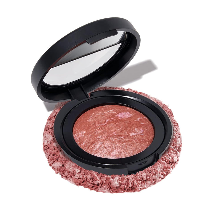 LAURA GELLER BEAUTY Baked Blush-n-Brighten Marbleized Blush - Pink Grapefruit (Satin Finish), 0.16 oz