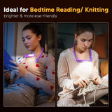 Neck Reading Lamp Purple Gifts For Women Book Lovers Knitting Crochet Accessories, Stocking Stuffers Christmas Birthday Present For Mom Wife Grandma Bible Readers Knitters Quilting Sewing Supplies