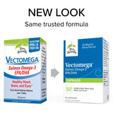 Terry Naturally Vectomega - 60 Capsules - Omega-3 from Salmon, Including EPA & DHA - Non-GMO, Gluten Free - 60 Servings