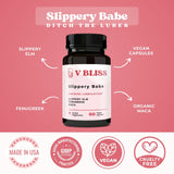 V Bliss Slippery Babe Vaginal Moisturizer Capsules | Relieves Vaginal Dryness with Slippery Elm, Fenugreek, & Maca | Vaginal Wetness | Once Daily, 60 Capsules