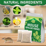 Lousye Rodent Repellent, Mighty Mint Mouse Repellent,Environmentally Friendly and Humane Mouse Trap for Home, Car Engines, Pest Control for Indoor (white-30)