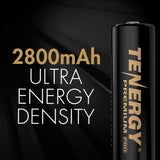 Tenergy Premium PRO Rechargeable AA Batteries, High Capacity 2800mAh NiMH AA Battery, 8 Pack Rechargeable Batteries