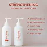 Routine Wellness Shampoo for Stronger Hair - Vegan, Clinically Tested - Wildflower & Jasmine 14oz