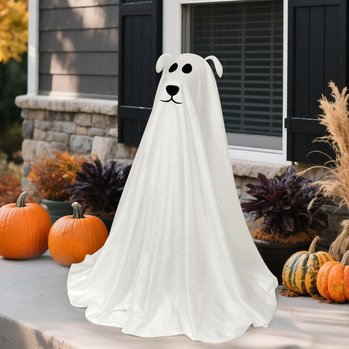 Halloween Decorations, 2.5FT Light Up Halloween Ghost Dog with Remote