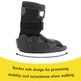 Jewlri Short Air Walker Fracture Boot Walking Protection Boot Inflatable with Aluminum Brackets for Broken Foot Fractures Sprains fits Left or Right Foot Ankle Medium