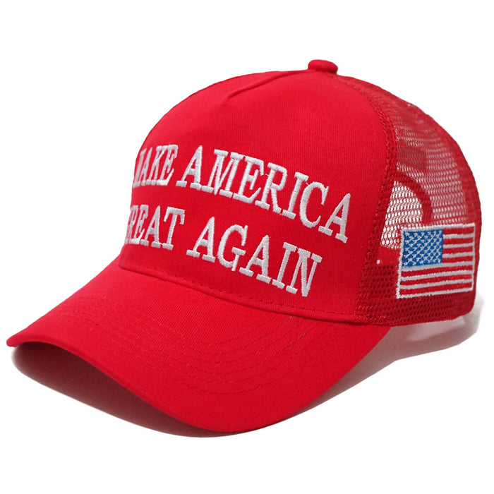 Trump 2024 Hat 45-47 MAGA Hat Make America Great Again Donald Trump Slogan with USA Flag Embroidery Adjustable Baseball Cap