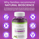 Sambucus Elderberry Gummies Family Size, 180 Elderberry Gummies with Zinc and Vitamin C, Black Elderberry Extract, for Kids & Adults, Natural Herbal Supplement, Immune Support, Gluten-Free, Vegan