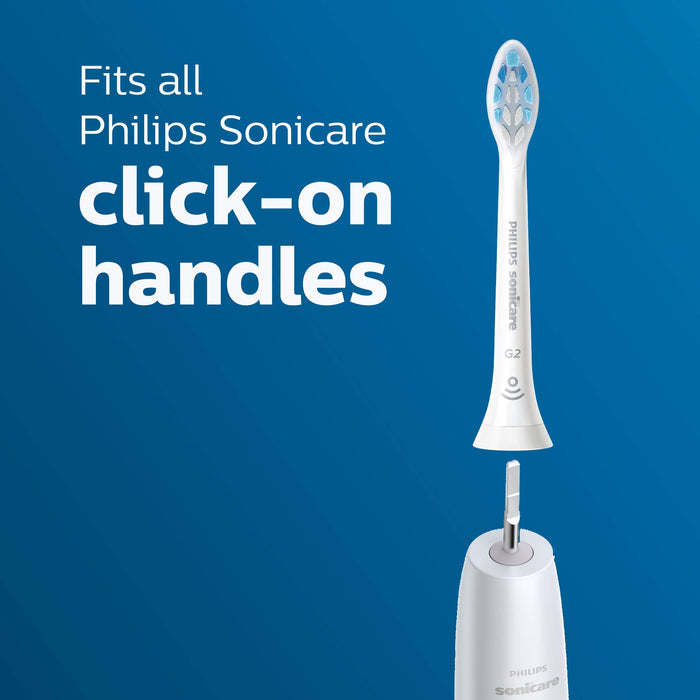 Philips Sonicare Optimal Gum Care replacement toothbrush heads, HX9034/65, BrushSync™ technology, White 4-pk