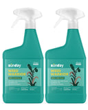 Sunday Weed Warrior, 32oz, 2 Pack - Grass & Weed Killer - Organic, Ready-to-Use Weed Killer Spray - Herbicide Spot Treatment - Kills Weeds, Grass, Algae and Moss