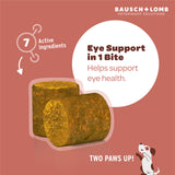 Bausch + Lomb Project Watson Dog Supplement, Contains Omega-3, Omega-6, Lutein, Zeaxanthin, and Vitamin A, Eyebright Herb Extract & Marshmallow Root to Help Reduce Eye Irritation, 60 Soft Chews