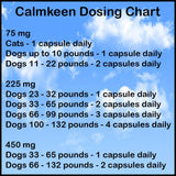 Calmkeen 75 mg 60 Count Nutritional Supplement for Small Dogs and Cats Up to 22 Pounds (Formerly Calmkene)