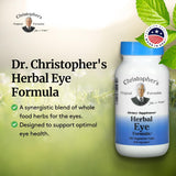 Dr. Christopher's Herbal Eye Formula - Eye Vitamins for Sight Care - Natural Eye Support Supplement with Whole Food Herbs for Optimal Visual Acuity