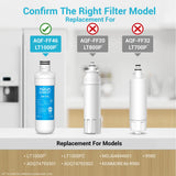 AQUA CREST LT1000PC ADQ747935 Refrigerator Water Filter and Air Filter, Replacement for LG® LT1000P®/PC/PCS, LMXS28626S, LFXS26973S, MDJ64844601, ADQ74793501, ADQ74793502 and LT120F®, 3 Combo