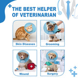 Supet Dog Cone Collar Adjustable After Surgery, Comfy Pet Recovery Collar & Cone for Large Medium Small Dogs, Elizabethan Dog Neck Collar Plastic Practical