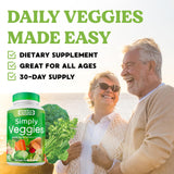 Simply Nature's Promise - 90 Veggie Capsules - Made with Whole Food Superfoods, Packed with Beta Carotene & 18 Different Vegetables - 100% Soy Free