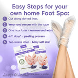 Foot Peel Mask (3 Pairs) - Foot Mask for Baby Soft Skin - Remove Dead Skin, Dry, Cracked Feet & Callus, Foot Spa, Made with Aloe Vera Extract for Women and Men Feet Peeling Mask Exfoliating, Lavender