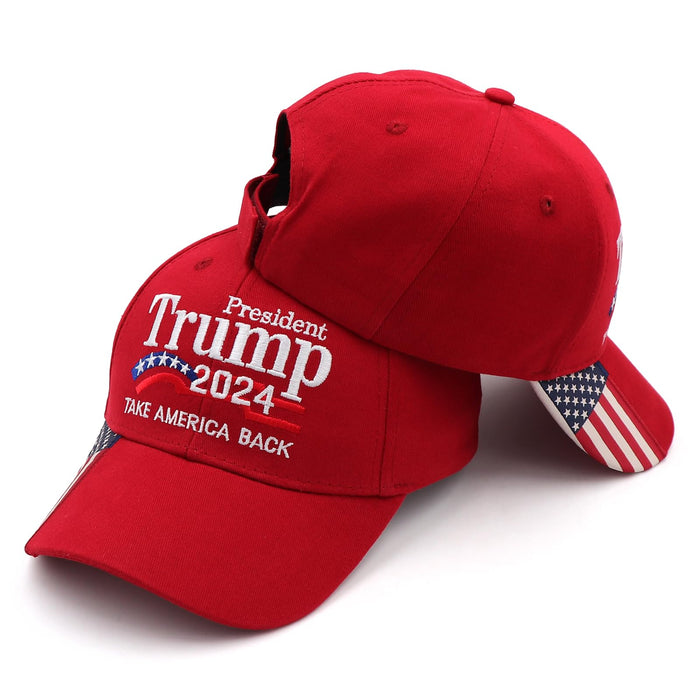 Trump Merchandise Trump Hat Donald Trump 2024 Hat Take America Back MAGA Hat USA Embroidery Adjustable Baseball Cap