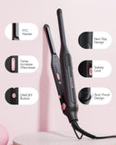 Wavytalk 3/10" Small Flat Iron, Pencil Flat Iron for Short Hair, Pixie Cut and Bangs, Mini Hair Straightener for Edges with Anti-Pinch Design, Tiny Hair Straightener with Floating Plates