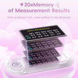 Alecaremed Pulse Oximeter, 4 Color OLED Display Oxygen Monitor Fingertip with 20 × Memory, Blood Oxygen Saturation Monitor (SpO2), Alarm & Brightness Adjustable, Batteries & Lanyard (Pink)