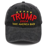 LXRAINQI Trump Hat, Trump Merchandise Trump 2024 MAGA Hat Make America Great Again Hat 3D Embroidery Adjustable Baseball Cap Black