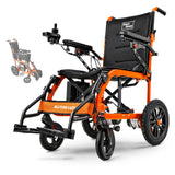 SuperHandy GoRide Electric Wheelchair - Lightweight (39lbs), Foldable, Dual Brushless Motors, Zero Turn, Electromagnetic Brake, Portable Design for Enhanced Mobility (220Lbs Capacity)